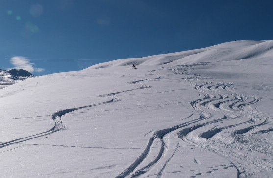 Powder on 5th January 2013 Val Thorens snow report, off-piste snow on 5th January 2013