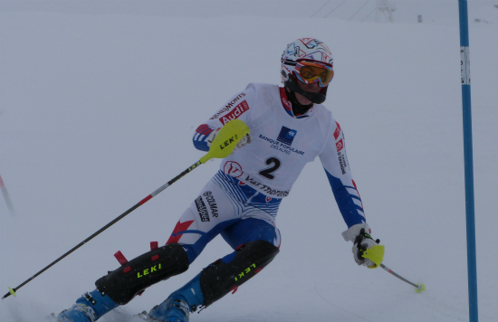 FIS slalom racer in Val Thorens, 28th November 2012