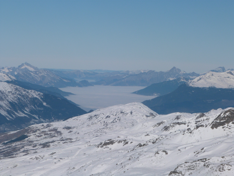 View north from Val Thorens, 5th December 2013 View north from Val Thorens, 5th December 2013