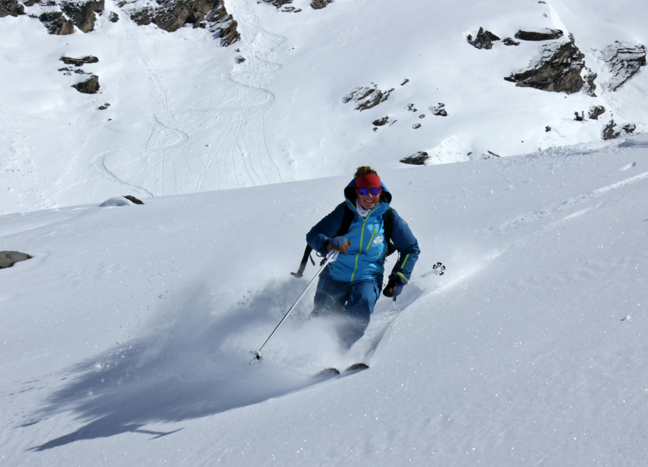Off piste in the Vallon du Borgne, Val Thorens Off piste in the Vallon du Borgne, Val Thorens