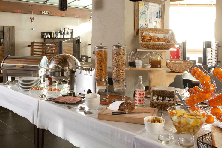 Breakfast buffet Hotel les Trois Vallées, Val Thorens - breakfast buffet