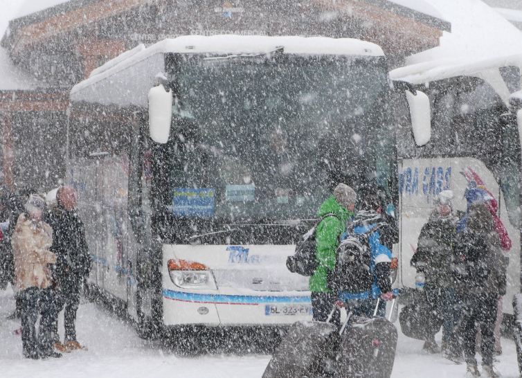 Snow falling on 27th December 2014 in Val Thorens Snow falling on 27th December 2014 in Val Thorens