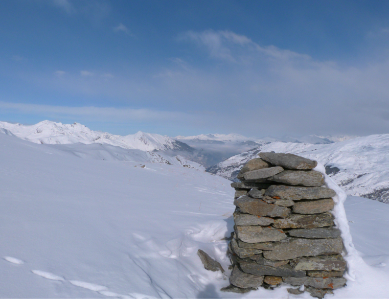 A cairn, Vallée des Belleville A cairn, Vallée des Belleville