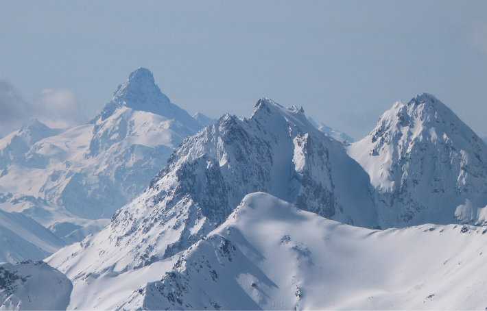 View towards Italy from Caron Val Thorens snow report 4th May 13 - view towards Italy from Caron