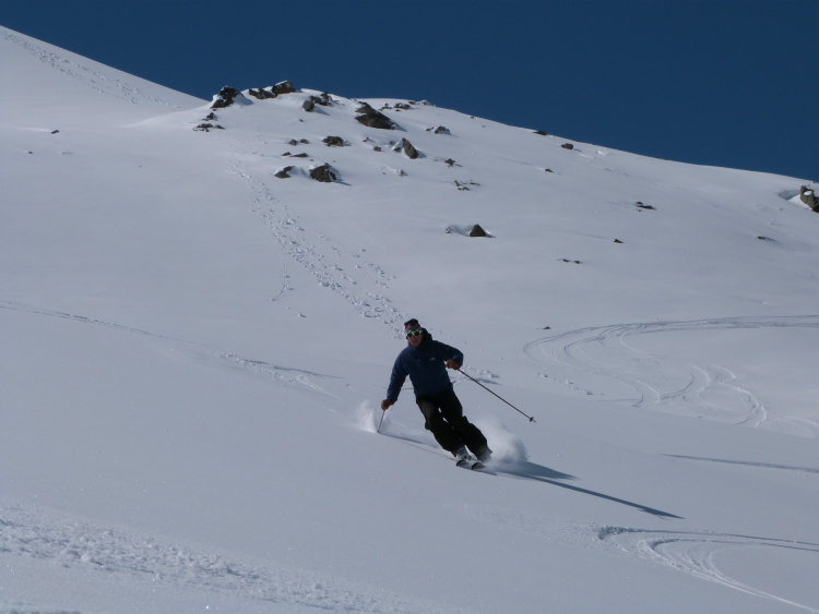 Powder skiing, 4th May 2014, Val Thorens Powder skiing, 4th May 2014, Val Thorens