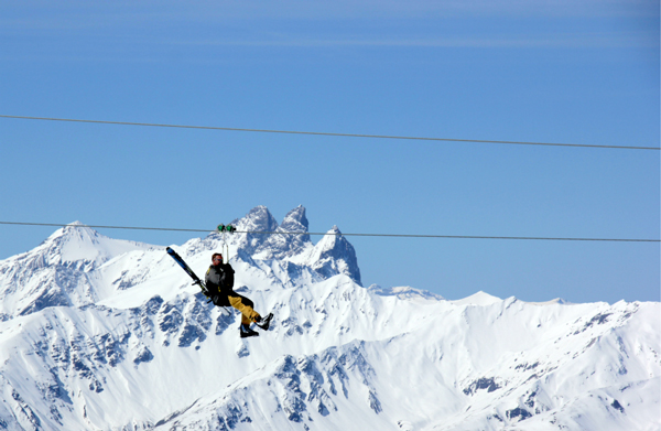 Val Thorens zipwire Val Thorens zipwire