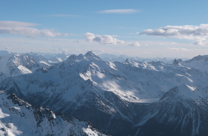 View of Lac de Bissorte from Cime de Caron View of Lac de Bissorte from Cime de Caron