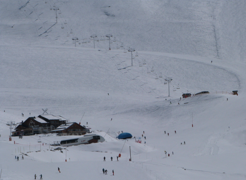 Bottom of Moraine and Portette chairlifts, Val Thorens