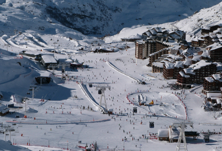 Beginners' pistes Val Thorens Beginners' pistes & Campagnols & Musaraigne lifts, Val Thorens