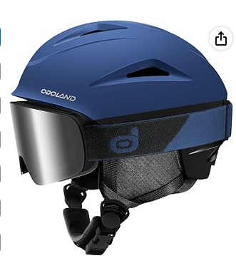 Odoland ski helmet and goggles