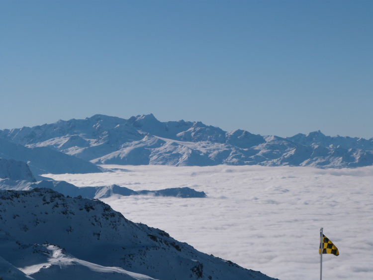 Pic Blanc from Cime de Caron, Val Thorens Pic Blanc from Cime de Caron, Val Thorens