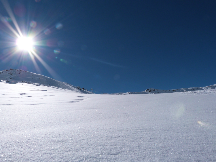 Off piste near Portette Off piste near Portette