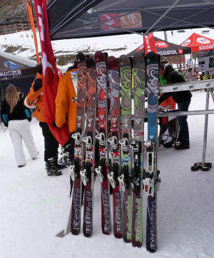 Skis for test, Ski Force Winter Tour, Val Thorens