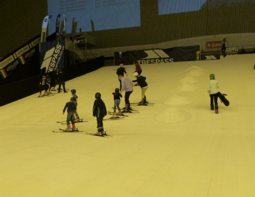London Ski and Snowboard show, dry slope