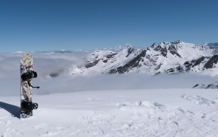 View from Grand Fond Val Thorens snow report - view from Grand Fond, 11th May 2013