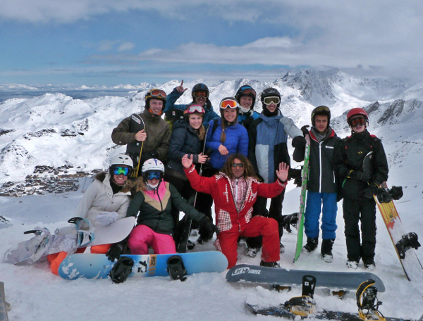 ESF snowboard group in Val Thorens ESF snowboard group in Val Thorens