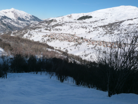 St Marcel Val Thorens snow report, view of St Marcel