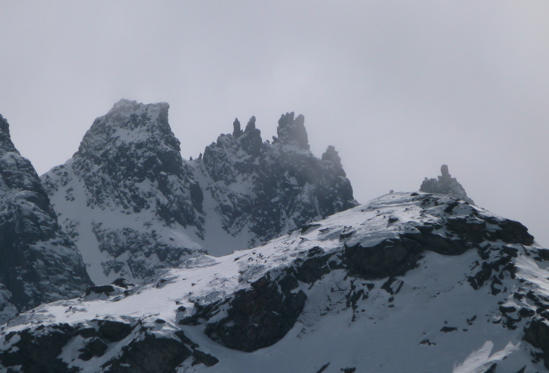 Aiguilles des St Peres Val Thorens snow report 6/4/13 - Aiguilles des St Peres