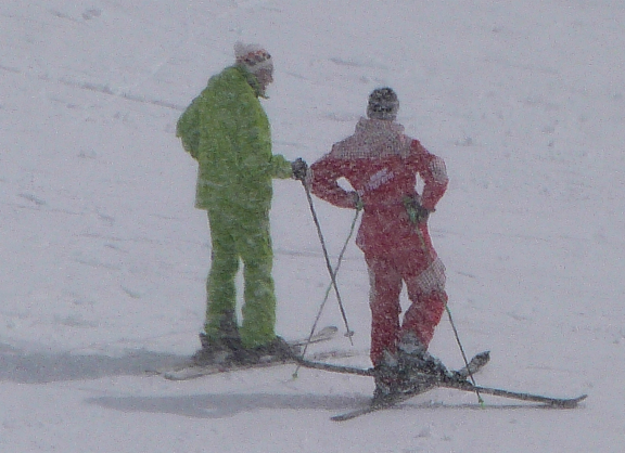 Sunshine and showers, 20.4.13 Val Thorens snow report 20th April 13 - sunshine and showers