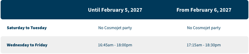 Val Thorens toboggan evening opening times