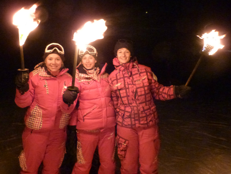 Torchlit descent, New Year's Eve 2012, Val Thorens