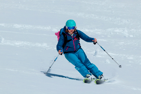 Skiing Spring snow off piste